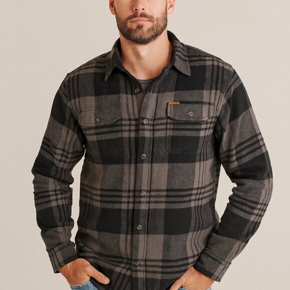 Orvis Men’s Black Grey Plaid Flannel Shirt Cotton Long Sleeve Size XL - Picture 10 of 10